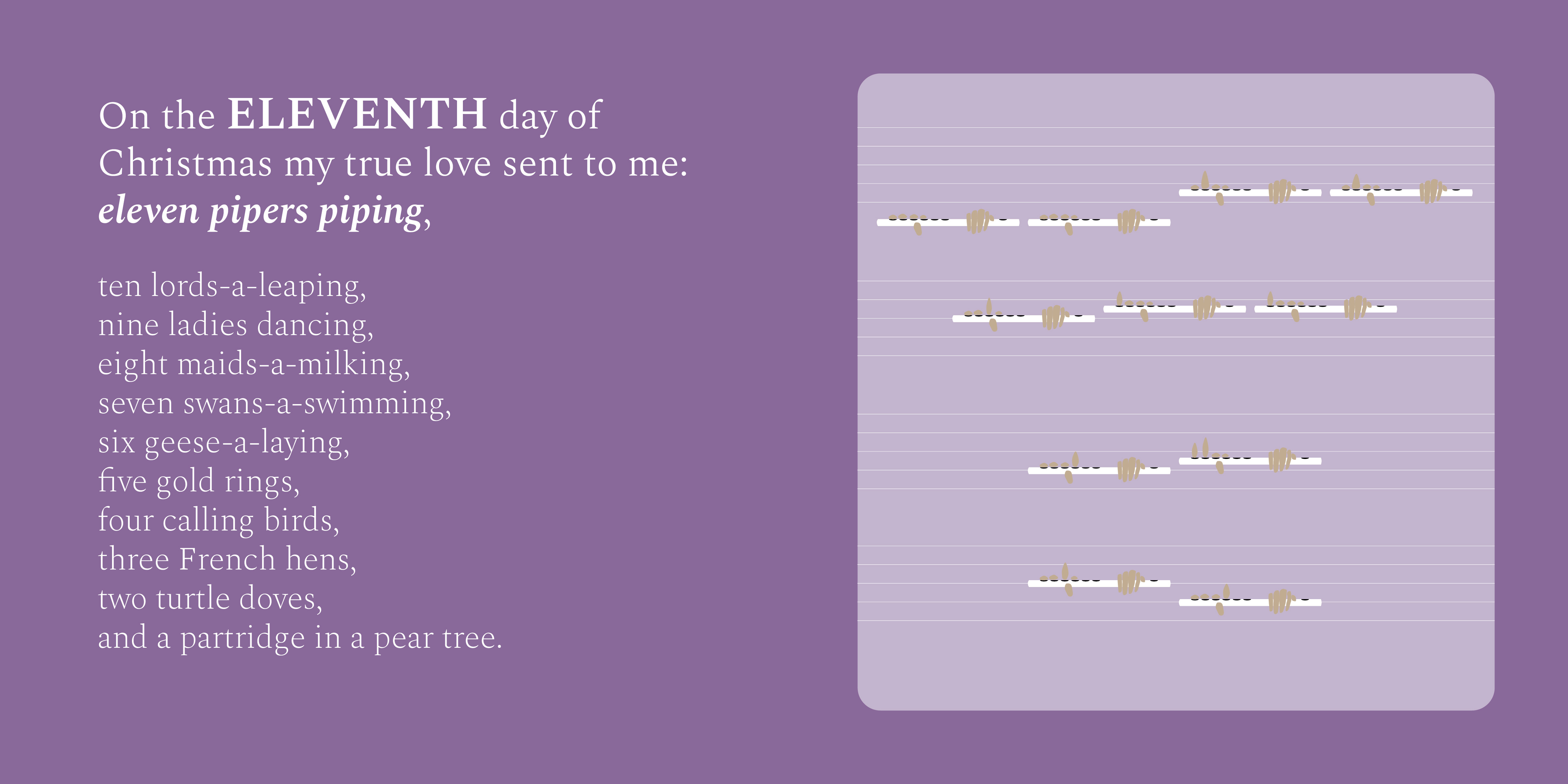 Eleven Pipers Piping